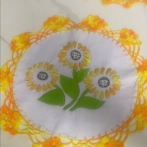 Mexican Handnmade Floral Embroired Cloth Tortilla Warm Holder New Condition